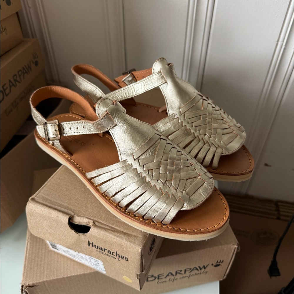 BearPaw Huaraches  Metallic Sandals
